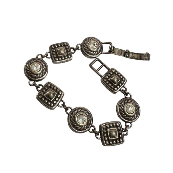 Brighton Heiress Crystal Link Bracelet, Hearts on Back Side instead of Crystals - Picture 16 of 16